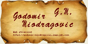 Godomir Miodragović vizit kartica